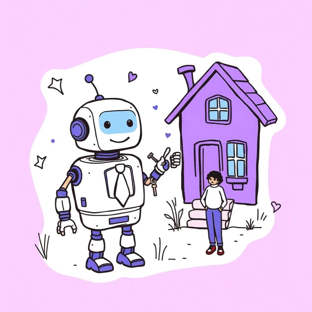 Ilustração do Agente Imobiliária e corretagem